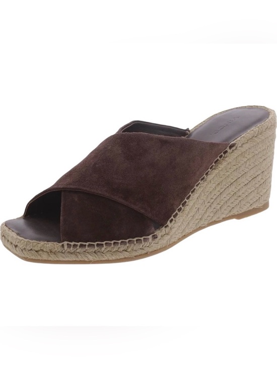 Vince Shoes - VINCE Brown Suede Wedge Sandals size 9